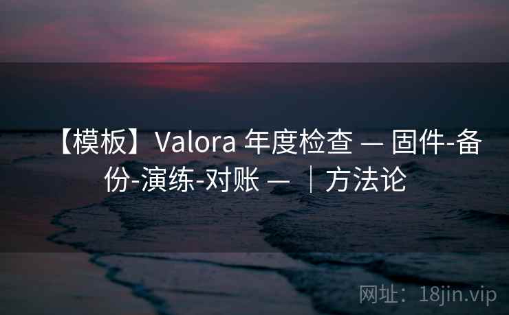 【模板】Valora 年度检查 — 固件-备份-演练-对账 — ｜方法论